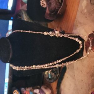 Beautiful, sparkly ✨️  long double swap necklace